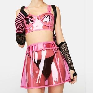 Club Exx
Pixie Dream Crusher Clear Skirt and Bra Top
